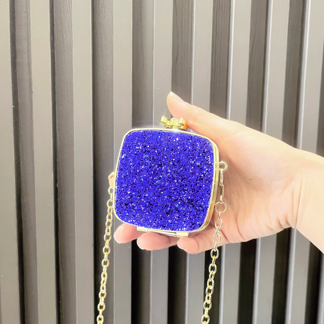 Mini Glitter Clutch Bag – Luxury Evening Shoulder Bag