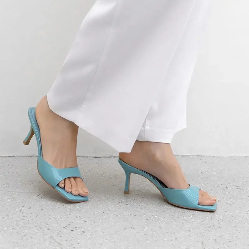Women Square Toe High Heel Sandals Elegant Summer Women Square Toe High Heel Sandals Elegant Summer