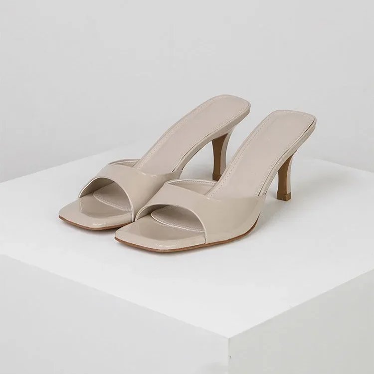 Women Square Toe High Heel Sandals Elegant Summer Women Square Toe High Heel Sandals Elegant Summer