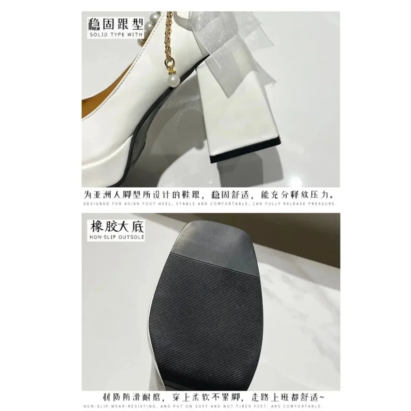 Women White Mary Jane Platform Heels Pumps Women White Mary Jane Platform Heels Pumps