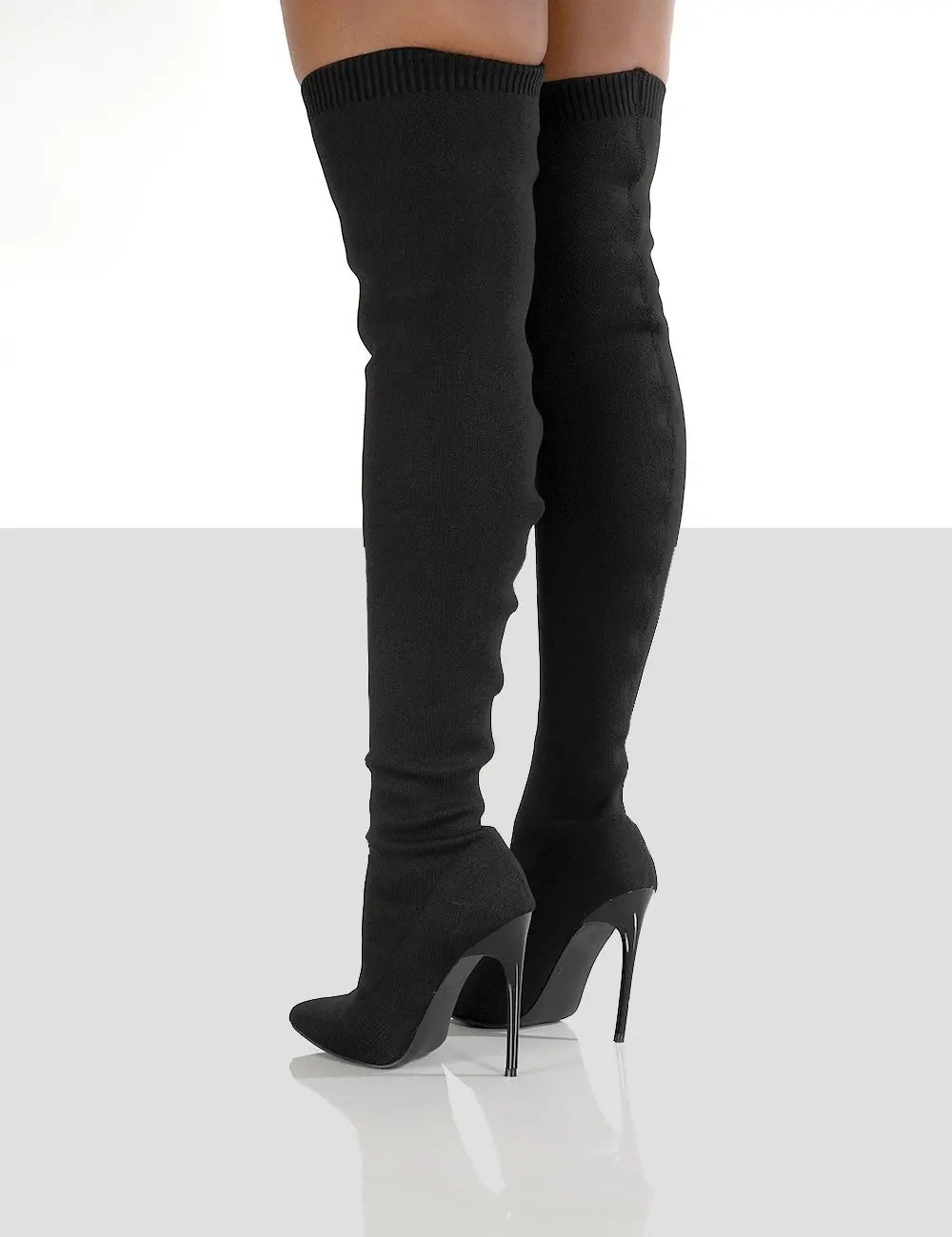 “Over the Knee High Heel Sock Boots for Women” “Over the Knee High Heel Sock Boots for Women”