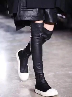 Women Black Over Knee High Boots