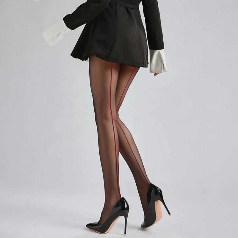 Back Seam Sheer Tights for Women – 20D Pantyhose