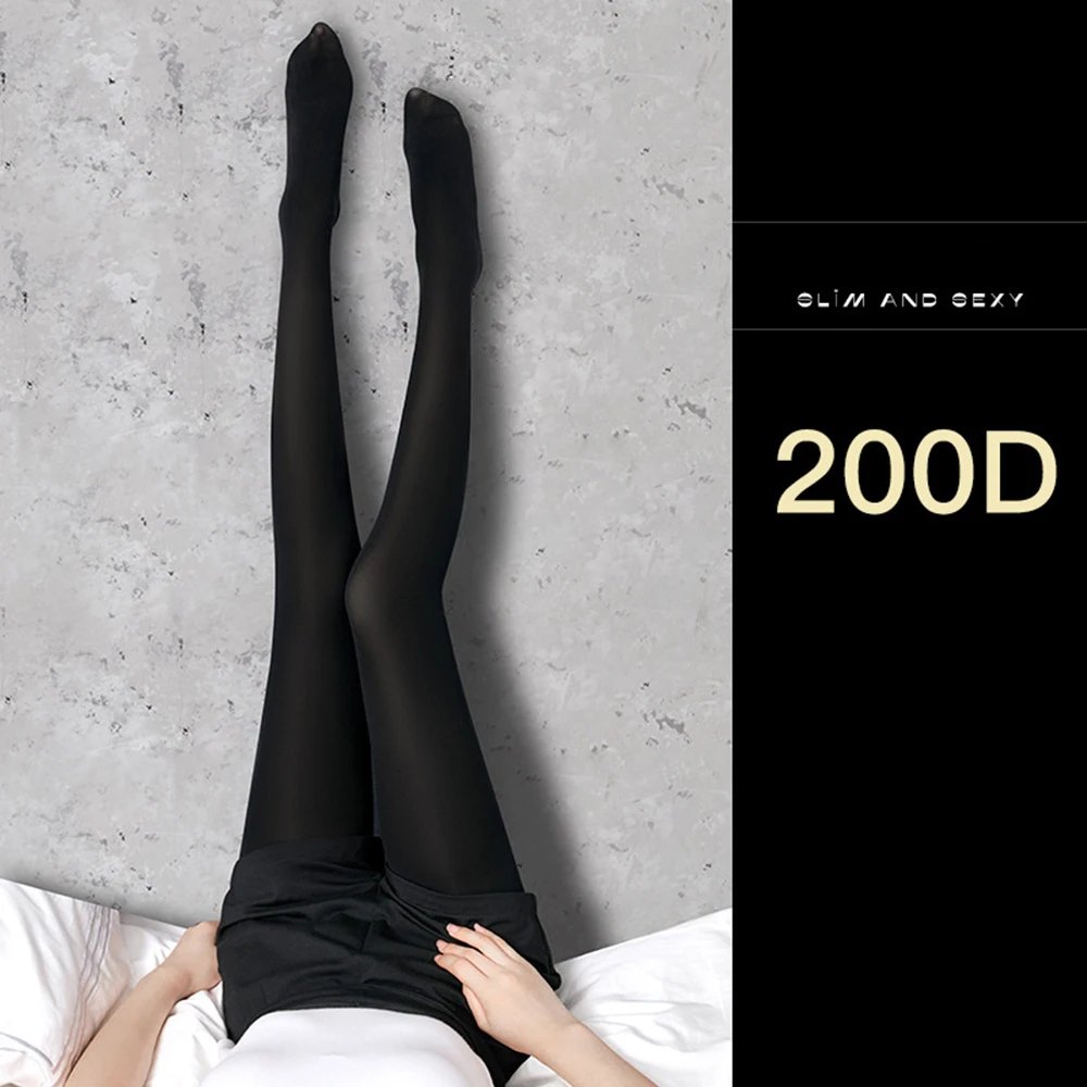 See Through Sheer Black Pantyhose for Women 15D