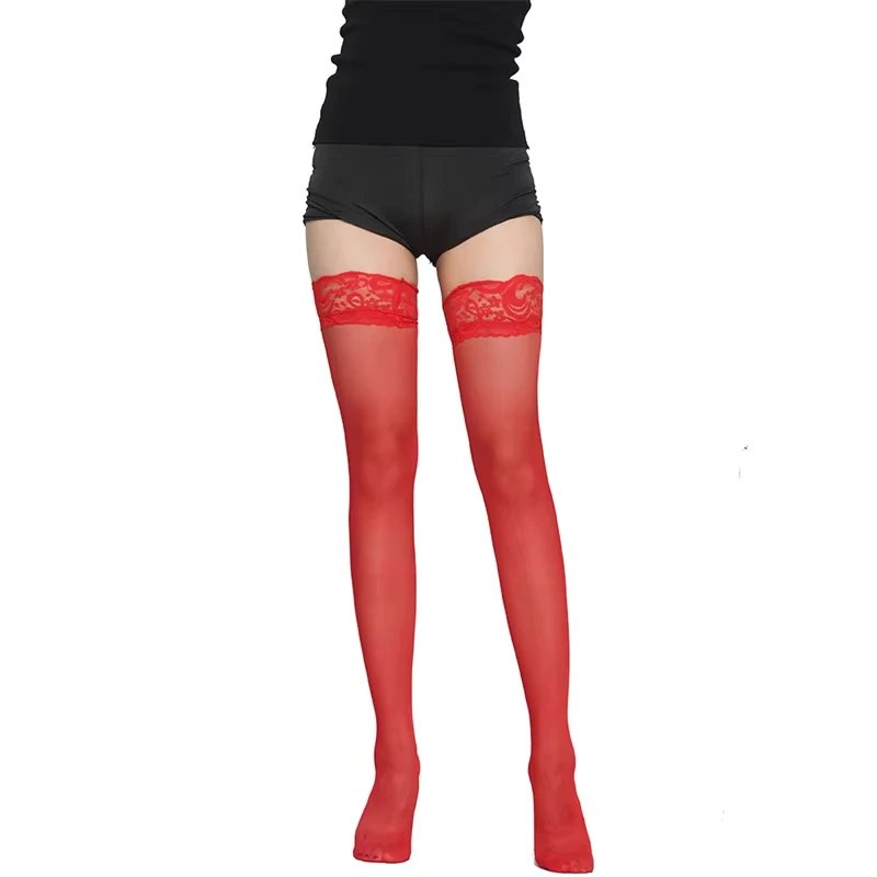 Sexy Lace Top Thigh High Stockings for Women