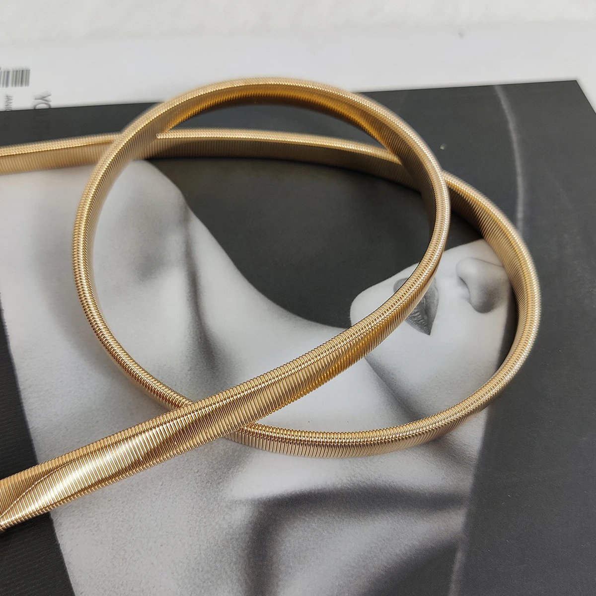 Luxury Gold Chain Elastic Belt for Women Luxury Gold Chain Elastic Belt for Women