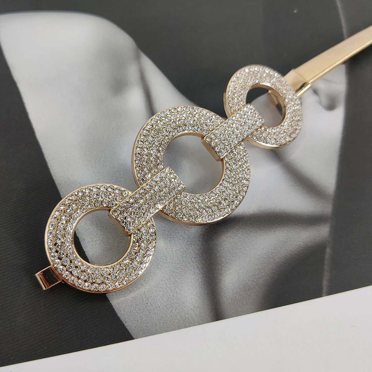 Luxury Gold Chain Elastic Belt for Women Luxury Gold Chain Elastic Belt for Women