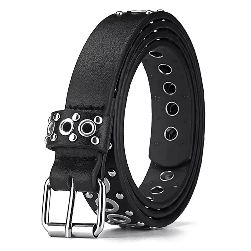 Punk Rivet PU Leather Belt for Women Y2K Street Style Punk Rivet PU Leather Belt for Women Y2K Street Style