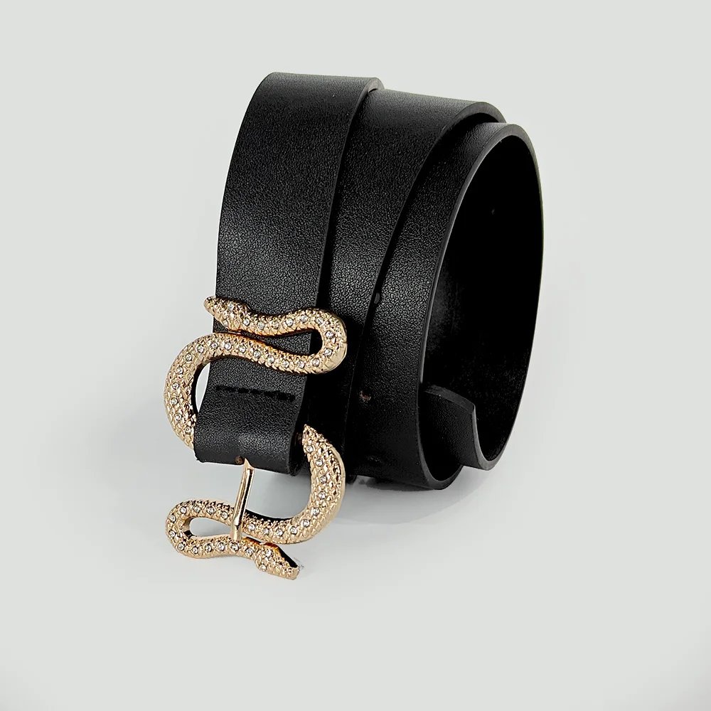 Snake Buckle Belt for Women in PU Leather Snake Buckle Belt for Women in PU Leather