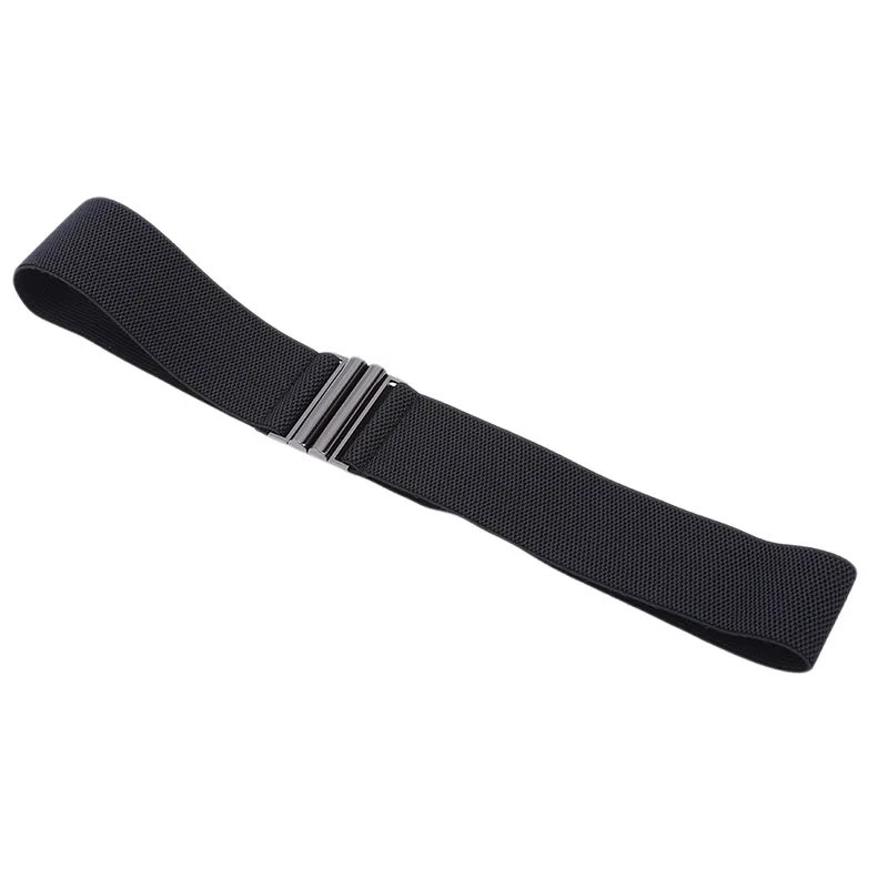 Wide Elastic Belt for Women with Metal Clasp Wide Elastic Belt for Women with Metal Clasp