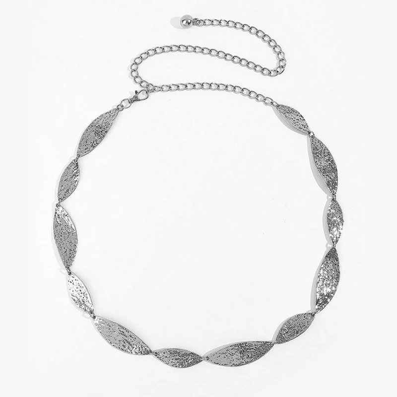 Women Golden Chain Belt Metal Leaf Waist Jewelry Women Golden Chain Belt Metal Leaf Waist Jewelry
