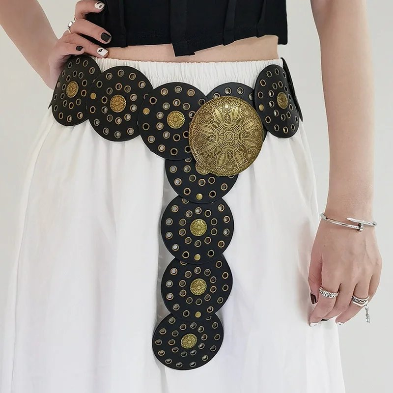 Vintage Western Metal Belt for Women
