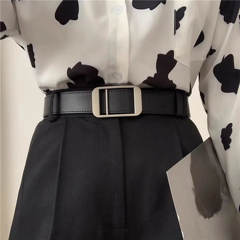 Minimalist PU Leather Belt for Women