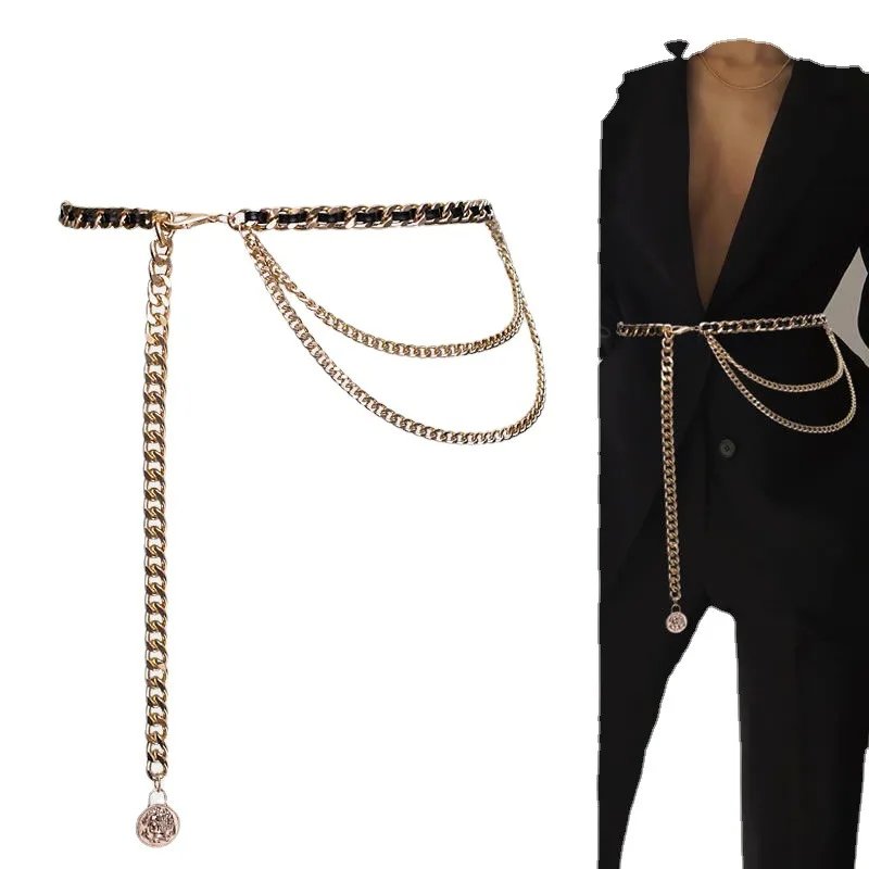 Double Layer Chain Belt for Women Double Layer Chain Belt for Women