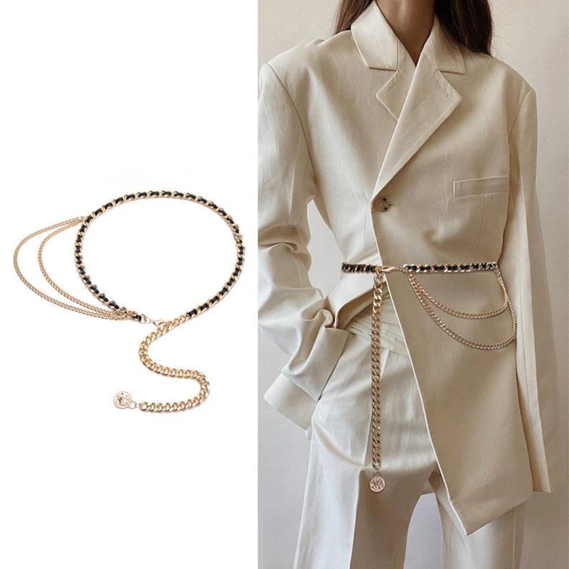 Double Layer Chain Belt for Women Double Layer Chain Belt for Women