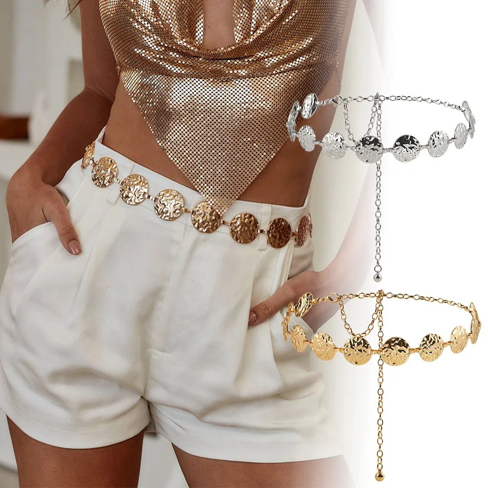 Coin Medallion Chain Belt for Women