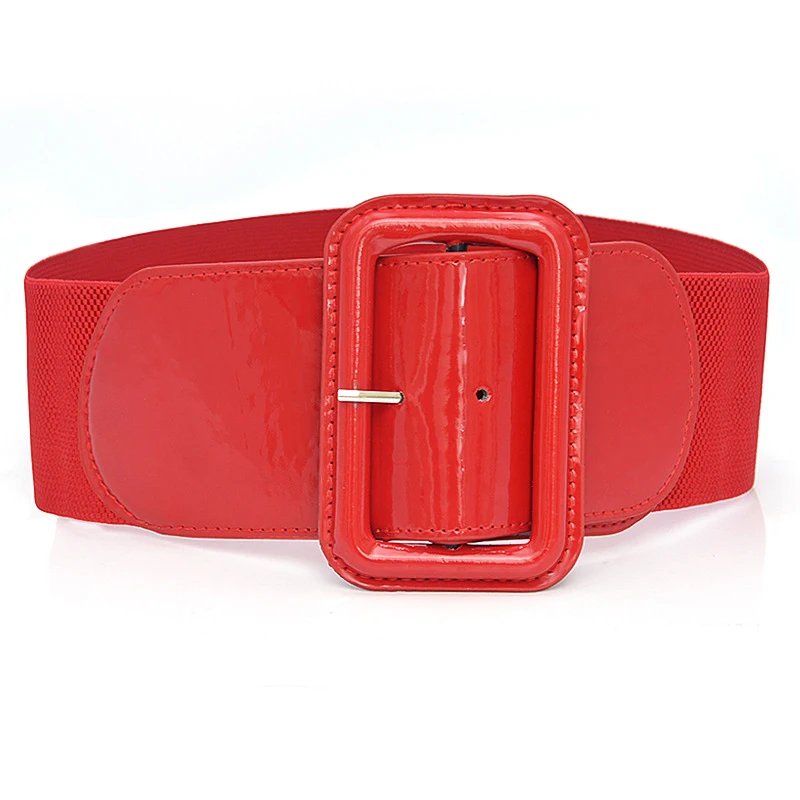 Red Elastic Corset Belt for Women | Wide Waist Cincher Red Elastic Corset Belt for Women | Wide Waist Cincher