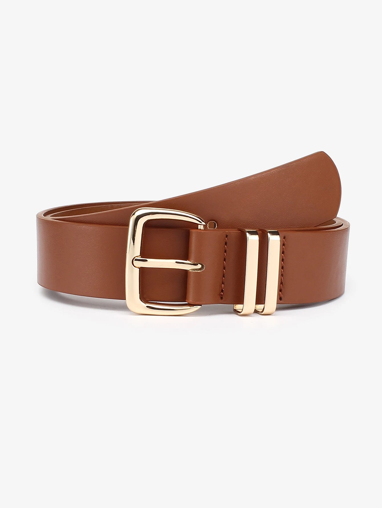 Women Leather Belt with Gold Buckle Women Leather Belt with Gold Buckle