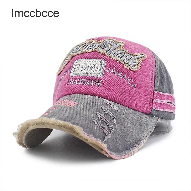 Vintage 1969 Washed Cotton Embroidery Baseball Cap