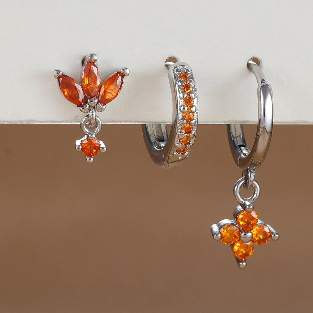 Silver-Orange-3pcs