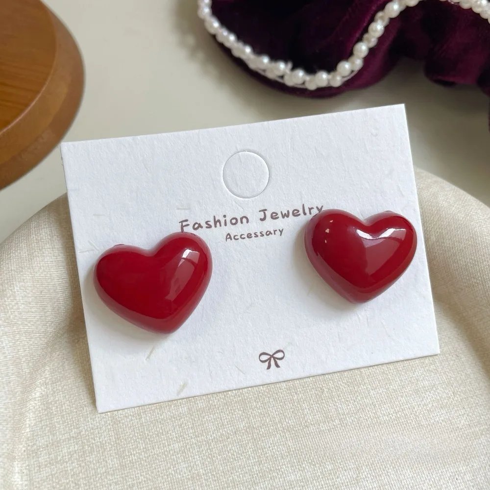 Bow Stud Earrings for Women – Elegant Red Ribbon Jewelry Bow Stud Earrings for Women – Elegant Red Ribbon Jewelry
