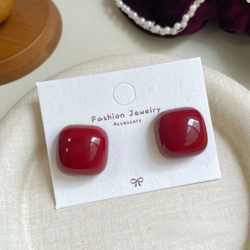 Bow Stud Earrings for Women – Elegant Red Ribbon Jewelry Bow Stud Earrings for Women – Elegant Red Ribbon Jewelry
