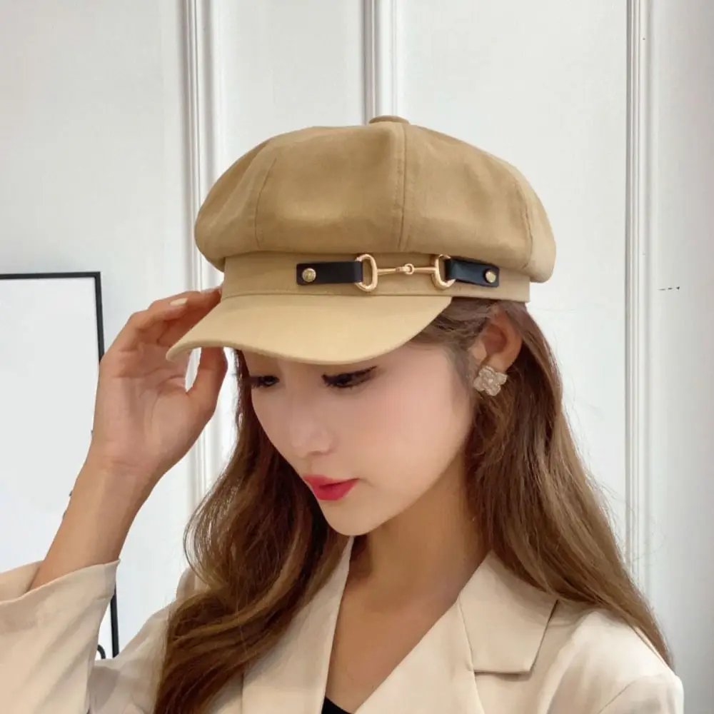 Vintage Wool Beret Hat for Women Autumn Winter