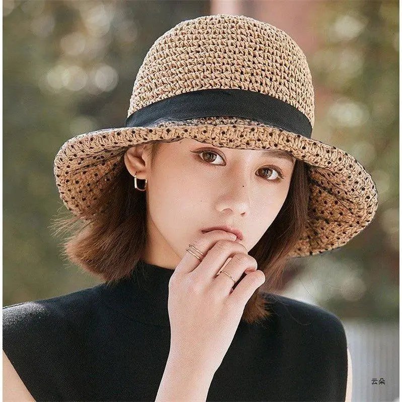 Women Summer Straw Hat Wide Brim Beach Style