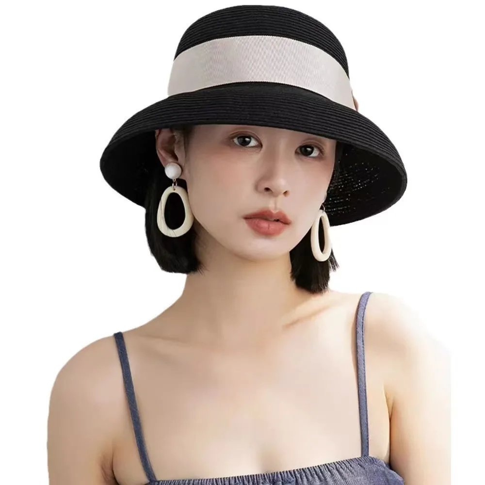 Women Vintage Straw Cloche Hat Summer Style