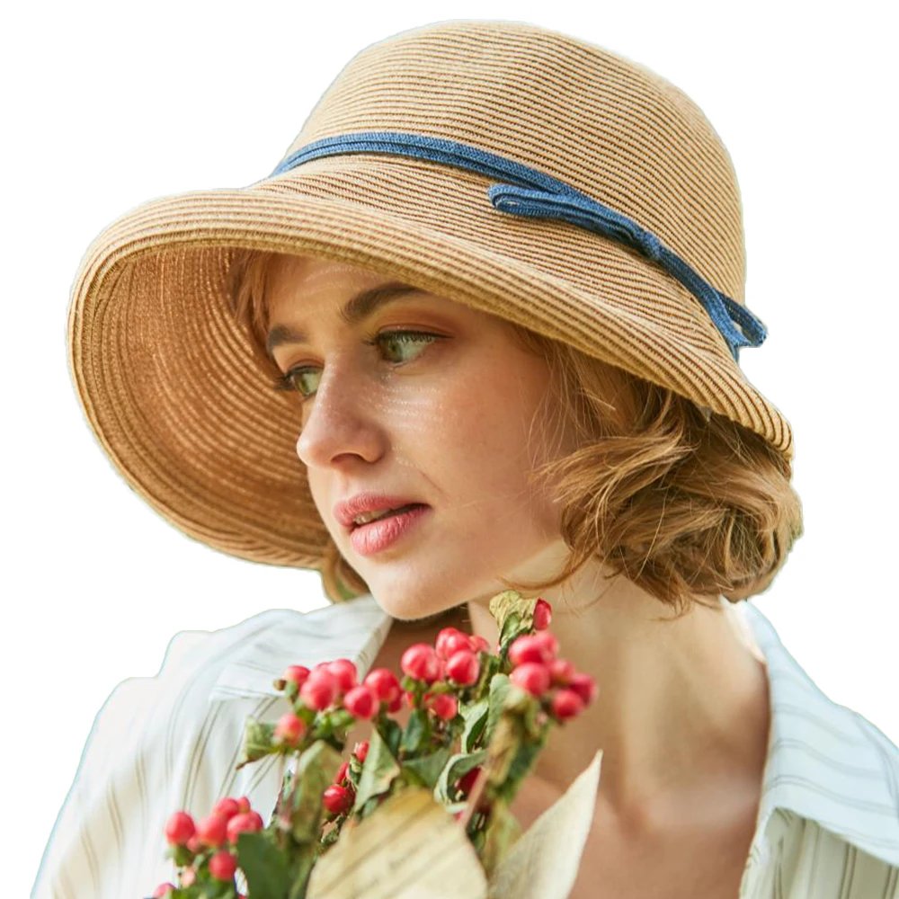 Women's French Straw Bonnet Sun Hat