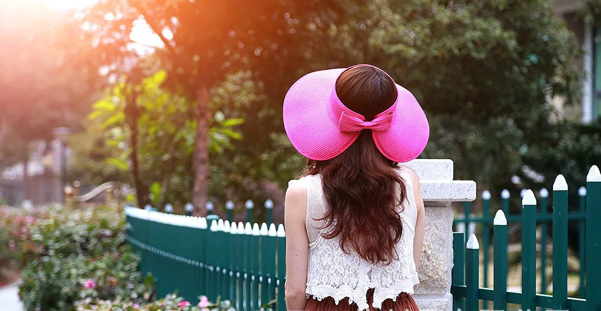 Foldable Wide Brim Visor Hat Foldable Wide Brim Visor Hat