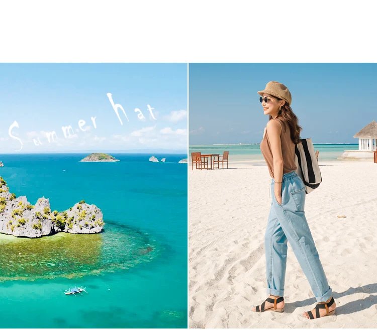 Summer Octagonal Beret Sun Hat