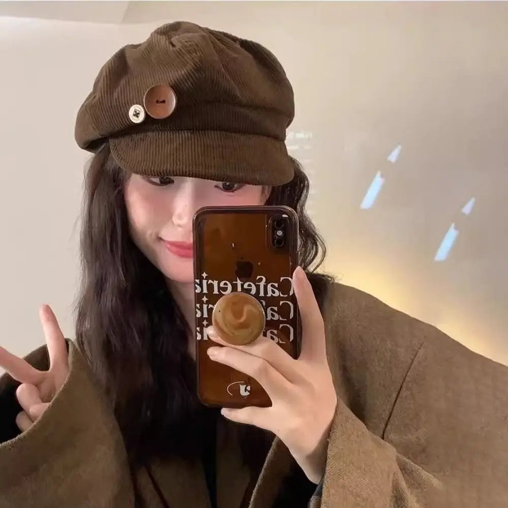 Corduroy Newsboy Cap