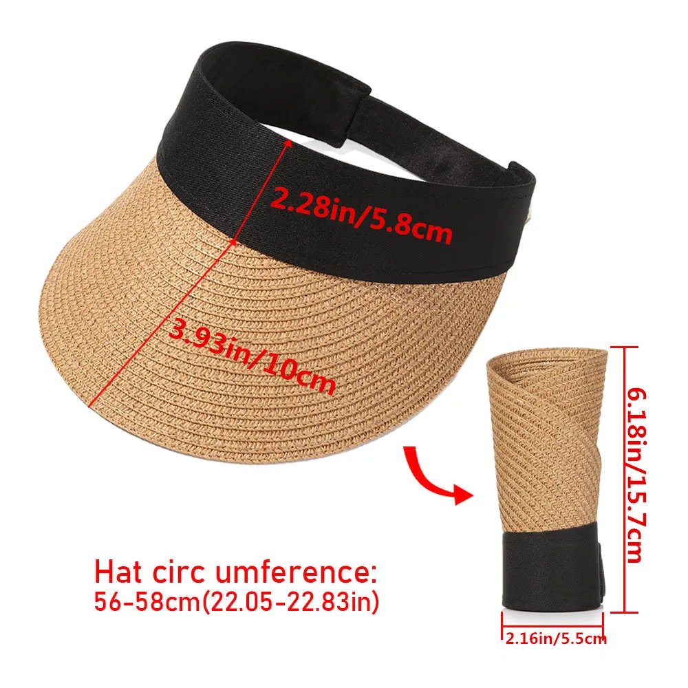 Roll-up Straw Visor