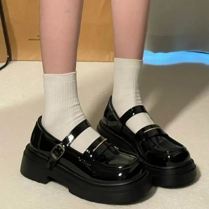 Chunky Platform Mary Jane Flats