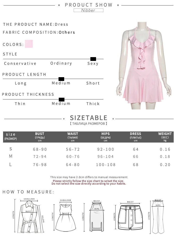 Halter Ruffles V-Neck Backless Mini Bodycon Dress