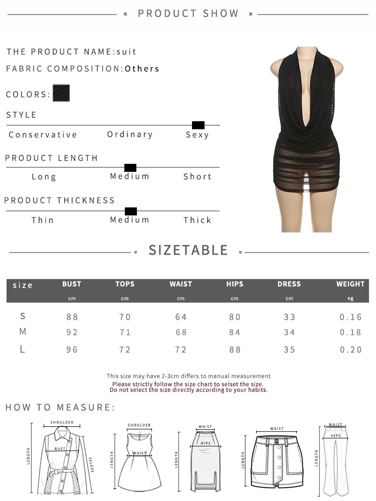 Halter Backless Mesh Pleated Mini Skirt 2 Piece Set