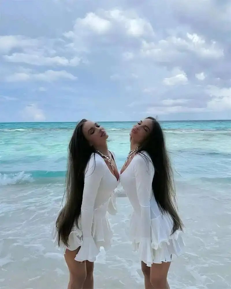 Flare Sleeve Ruffle V Neck Mini Dress A-Line Club Dress Flare Sleeve Ruffle V Neck Mini Dress A-Line Club Dress