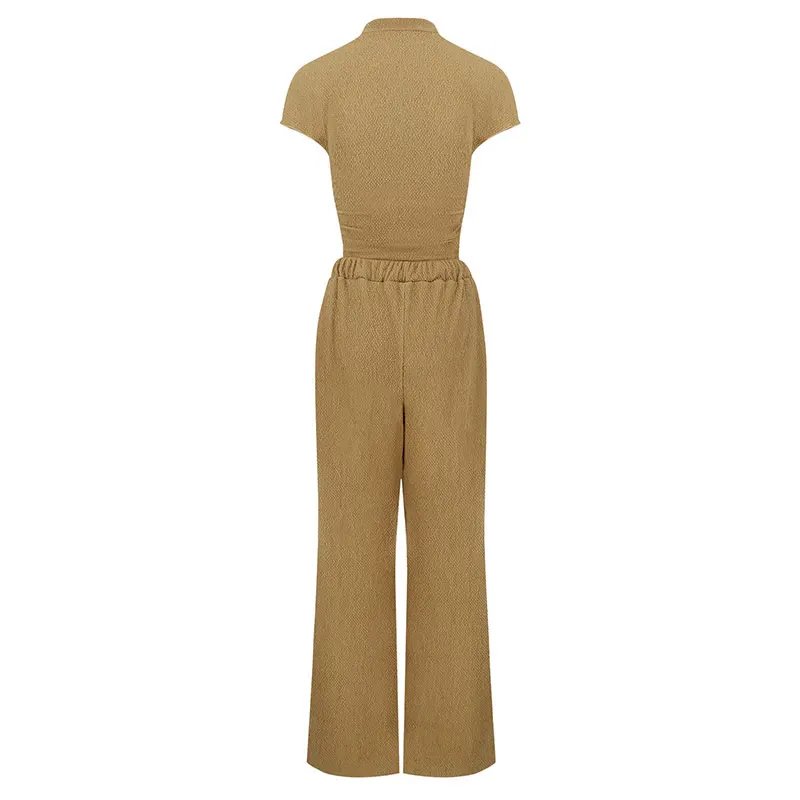 Women's Two-Piece Short Sleeve T-Shirt & Trousers Set