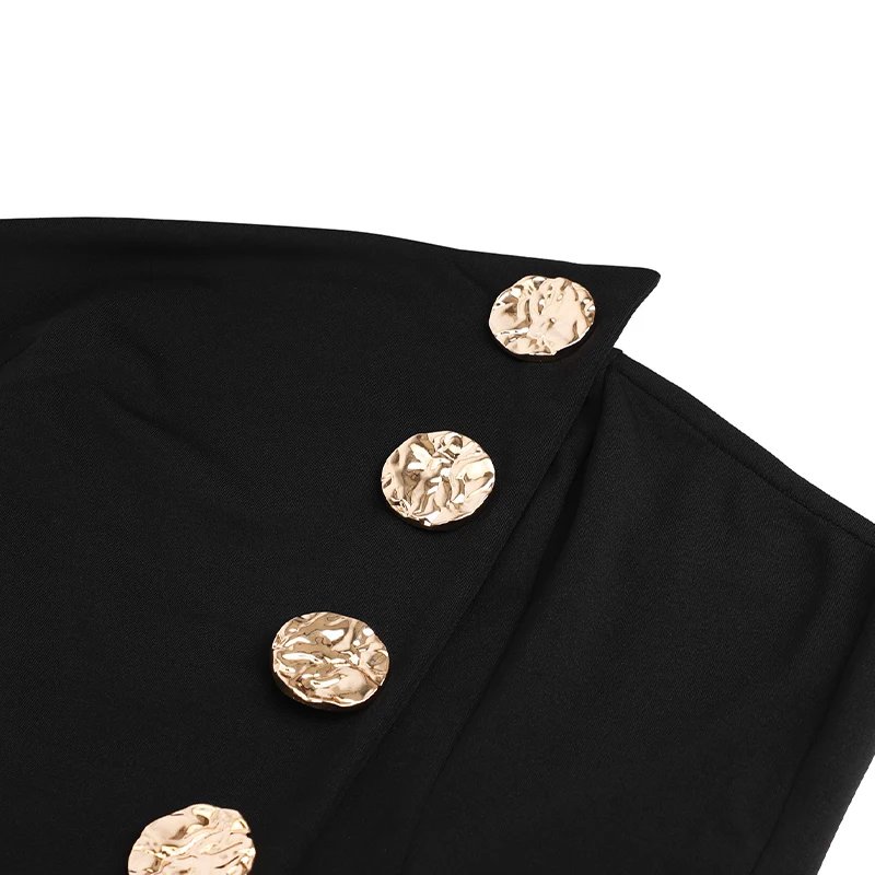 Black Sequined Jumpsuit Backless Sleeveless Wide Leg